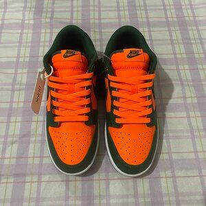 Nike Orange Green Dunk Sneakers